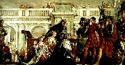 Paolo  Veronese the family of darus before alexander china oil painting reproduction
